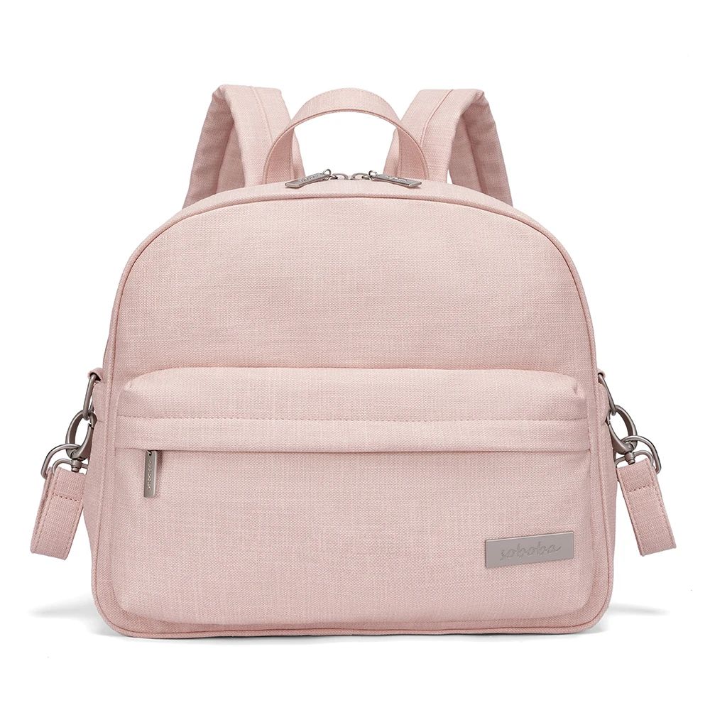 Soboba Waterproof Diaper Backpack Stylish Large Capacity Baby Bag For Modern Moms 13