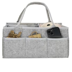 multi-pocket stroller organizer bag – portable mommy stroller tote & diaper storage
