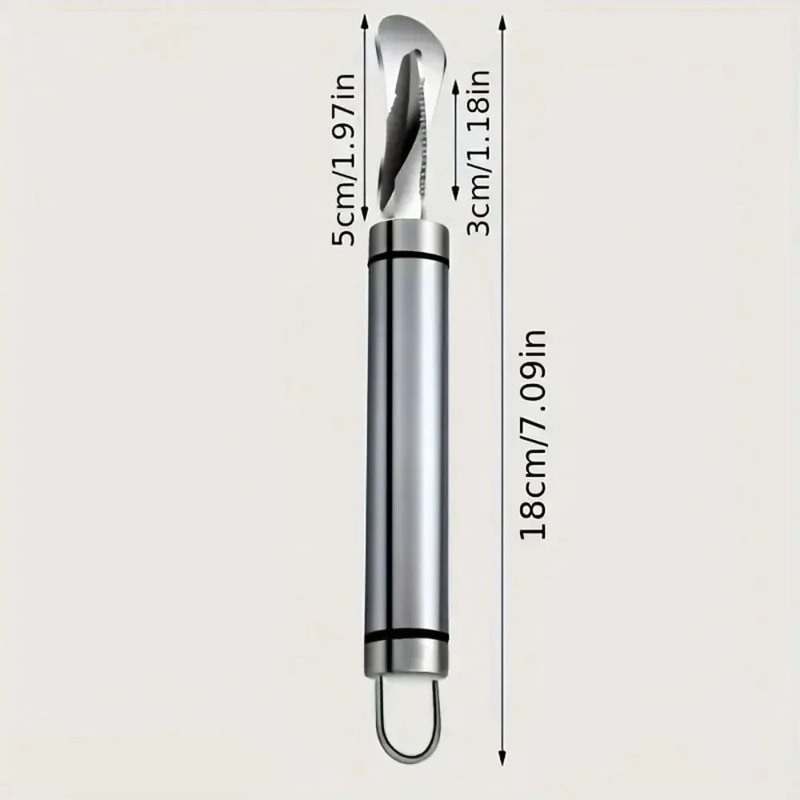 Stainless Steel Orange Peeler Tool With Ergonomic Citrus Cutter Design 5