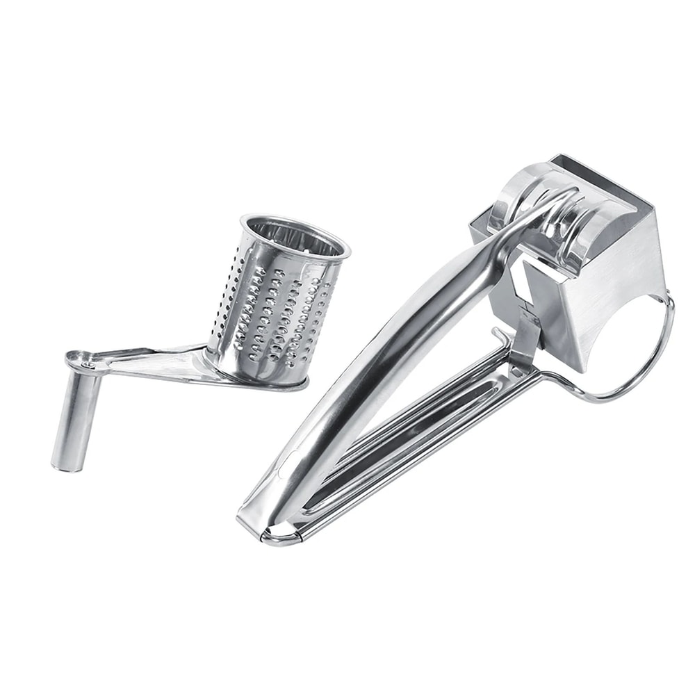 Rotary Cheese Grater With Stainless Steel Drum Multifunctional Manual Vegetable Slicer 5