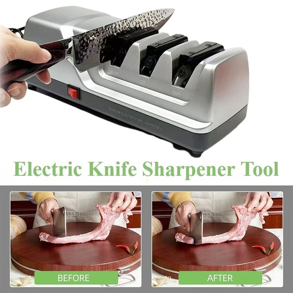 Precision Edge Diamond Knife Sharpener 3Stage Manual Kitchen Knife Sharpener With 15 20 Angles EU 2