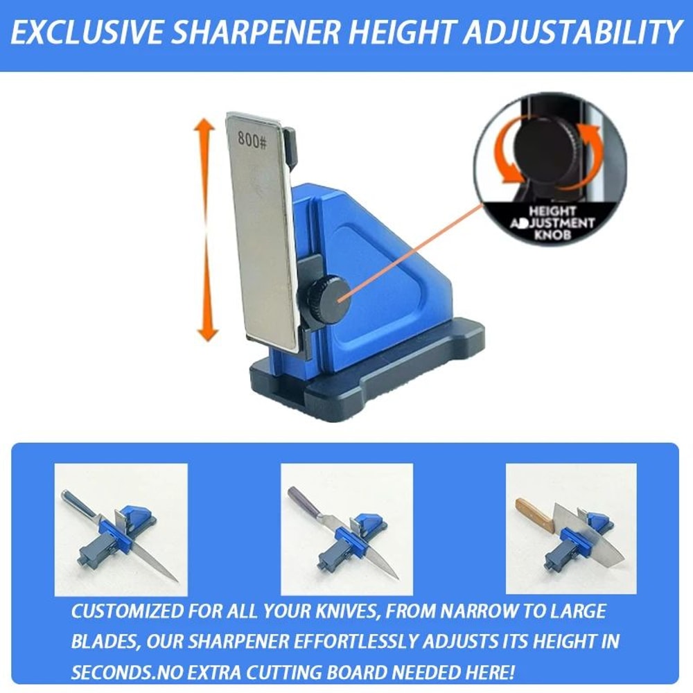 HighPrecision Fixed Angle Knife Sharpener System With Diamond Stones 4