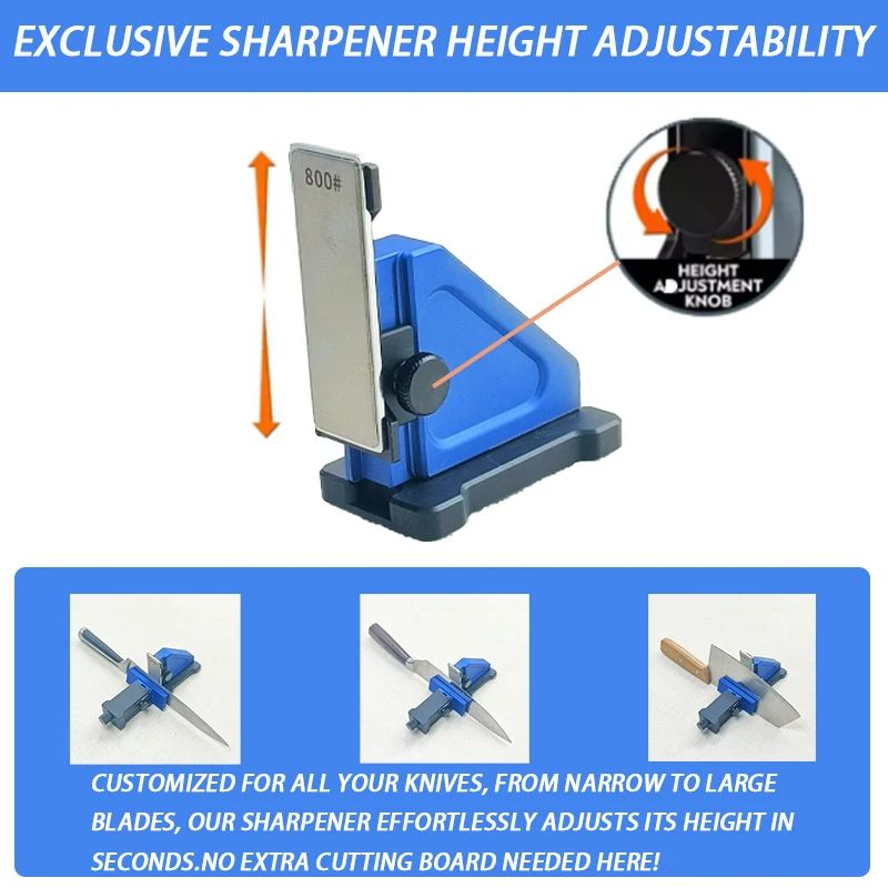 HighPrecision Fixed Angle Knife Sharpener System With Diamond Stones 4