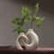 Nordic Ceramic Interlock Vase Set For Pampas Grass And Modern Home Decor 0