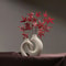 Nordic Ceramic Interlock Vase Set For Pampas Grass And Modern Home Decor 1