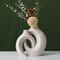 Nordic Ceramic Interlock Vase Set For Pampas Grass And Modern Home Decor 3