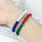 Palestine Flag Natural Stone Bead Bracelet Unisex Prayer Symbolic Jewelry 1