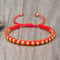 Lucky Red Bracelet Adjustable Braided String With Copper Beads For Protection Style 0