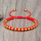 Lucky Red Bracelet Adjustable Braided String With Copper Beads For Protection Style 0