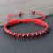 Lucky Red Bracelet Adjustable Braided String With Copper Beads For Protection Style 3