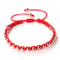 Lucky Red Bracelet Adjustable Braided String With Copper Beads For Protection Style 9