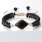 Black Onyx Obsidian Bracelet For Men Women Adjustable Braided Handmade Prayer Bracelet 8