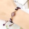 Purple Agate Bracelet Natural Gemstone Beaded Healing Crystal Jewelry 2