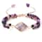 Purple Agate Bracelet Natural Gemstone Beaded Healing Crystal Jewelry 7
