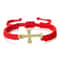 FaithGuard Crystal Cross Adjustable Braided Bracelet 10