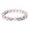 Harmony Balance Natural Stone Bracelet Rose Quartz Onyx Lava Bead Stretch Bracelet 7