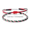 Adjustable National Flag Braided Bracelet For Men Women Woven Rope Patriotic Wristband 5