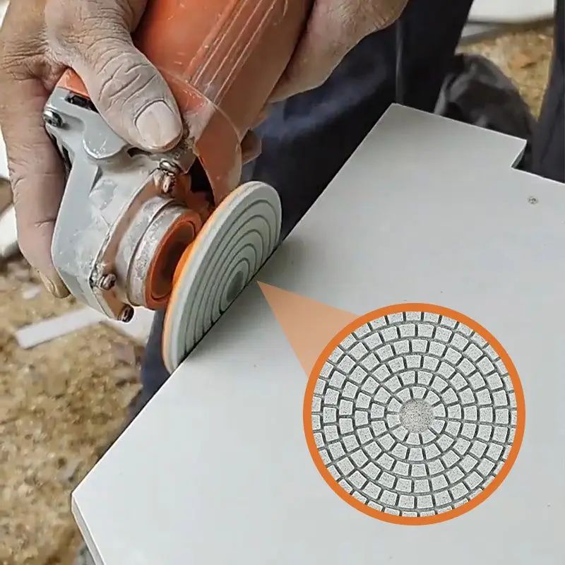 80mm Tile Polishing Disc For Angle Grinders Dry Chamfering Wheel For Ceramic Marble Quartz 0