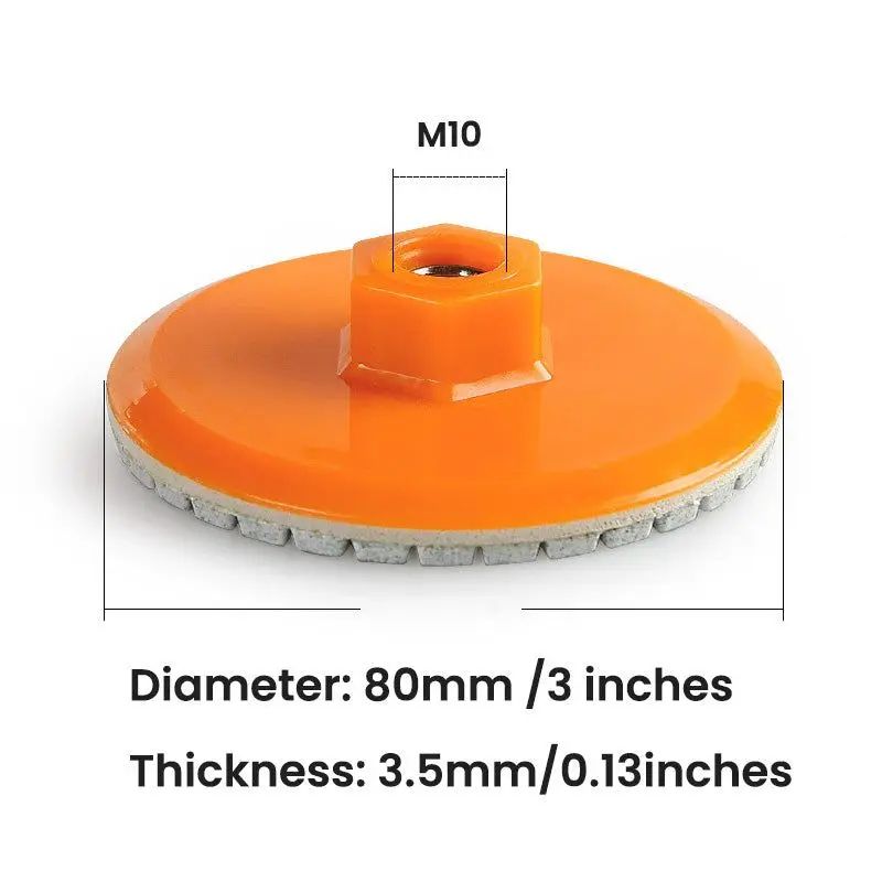 80mm Tile Polishing Disc For Angle Grinders Dry Chamfering Wheel For Ceramic Marble Quartz 5