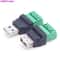USB Screw Terminal Connector Solderless USB 20 Male Female Repair Adapter 0