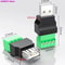 USB Screw Terminal Connector Solderless USB 20 Male Female Repair Adapter 3