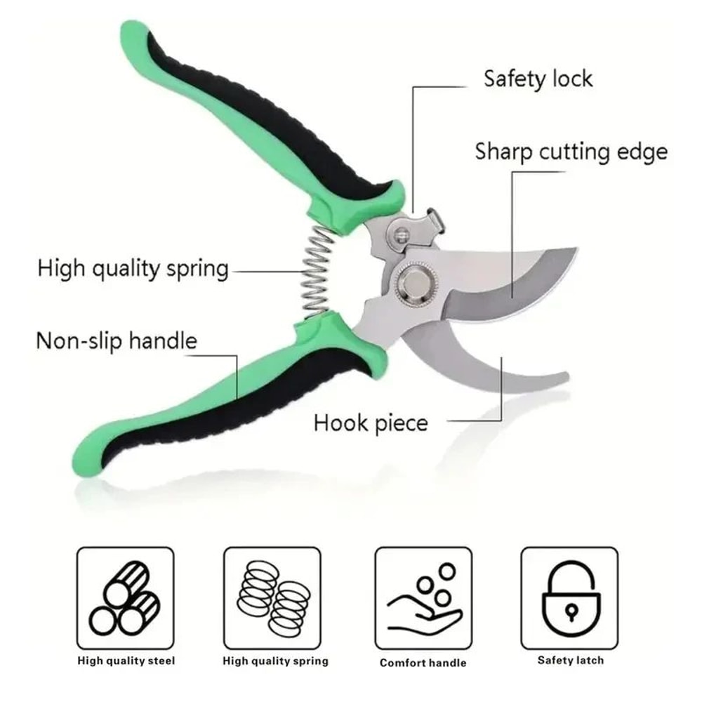 Precision Bird Beak Pruning Scissors Stainless Steel Garden Pruning Shears For Effortless Cutting 4