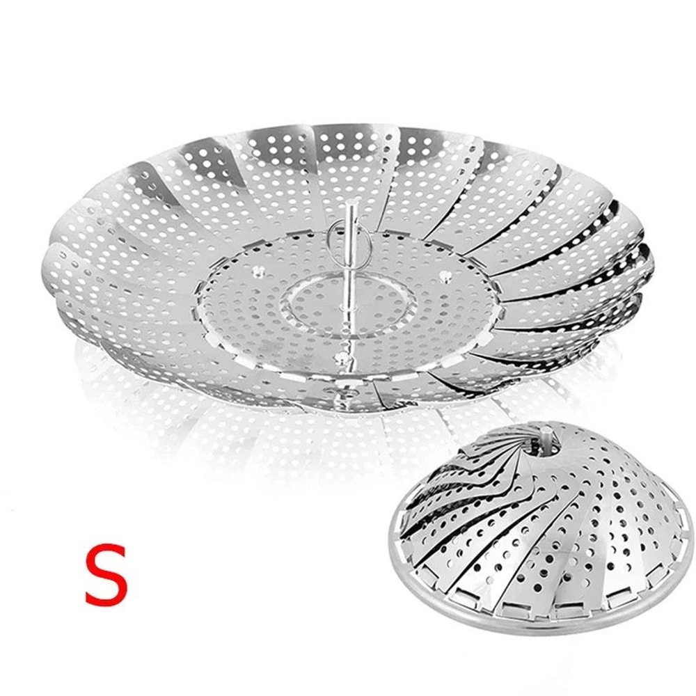 Expandable Stainless Steel Vegetable Steamer Basket Insert For Pots 6