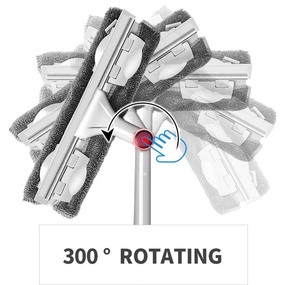 2in1 Telescopic Window Cleaner Tool With DoubleSided Glass Cleaning Mop 4