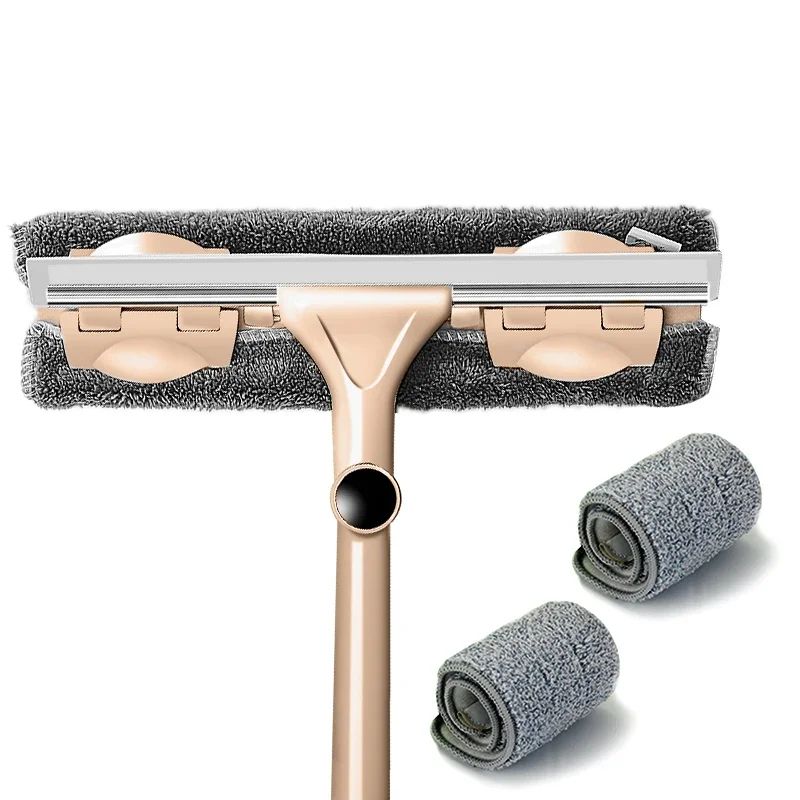 2in1 Telescopic Window Cleaner Tool With DoubleSided Glass Cleaning Mop 7