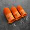 Orange Sewing Finger Protector Set Nonslip Rubber Finger Cots For Sewing Crafts And Counting 5
