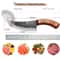 HandForged Butcher Knife Japanese Kitchen Knife For Precision Boning Meat Cutting 5