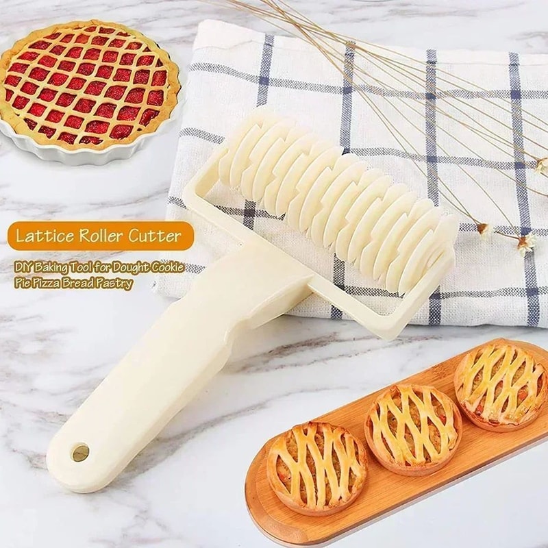 Creative Lattice Roller Cutter For Perfect Pastry Pizza Dough Designs 2