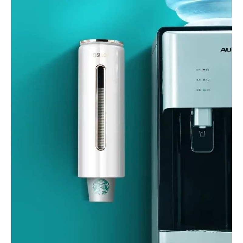 Wall Mounted Cup Dispenser With Automatic Drop System For Disposable Cups 7