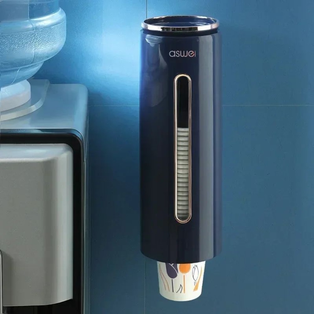Wall Mounted Cup Dispenser With Automatic Drop System For Disposable Cups 6