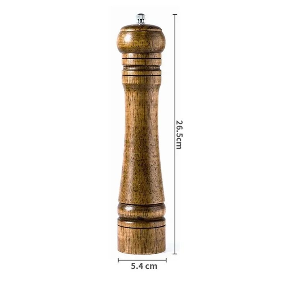 Premium Wood Pepper Grinder Set Adjustable Salt And Pepper Mill With Ceramic Core 8
