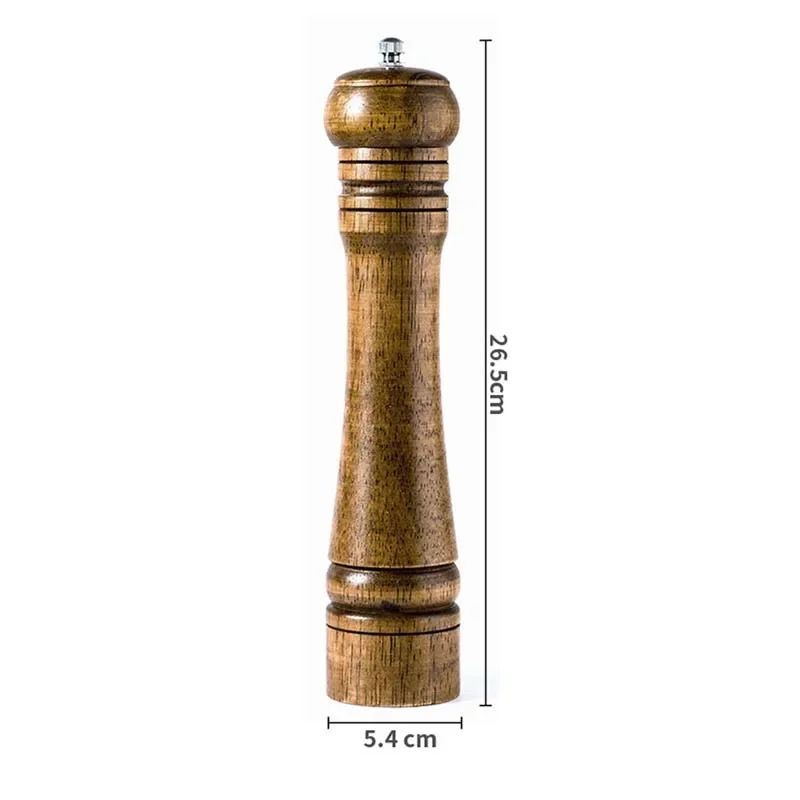 Premium Wood Pepper Grinder Set Adjustable Salt And Pepper Mill With Ceramic Core 8