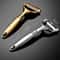 Golden Stainless Steel Vegetable Peeler With Ergonomic NonSlip Handle 3