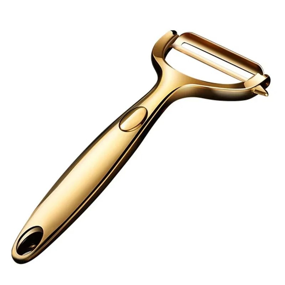 Golden Stainless Steel Vegetable Peeler With Ergonomic NonSlip Handle 6