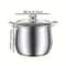 Large Capacity Stainless Steel Stock Pot For Soup Noodles Stews 5