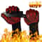 Heat Resistant Grill Gloves 800F Fireproof BBQ Oven Mitts For Safe Cooking 3