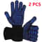 Heat Resistant Grill Gloves 800F Fireproof BBQ Oven Mitts For Safe Cooking 6