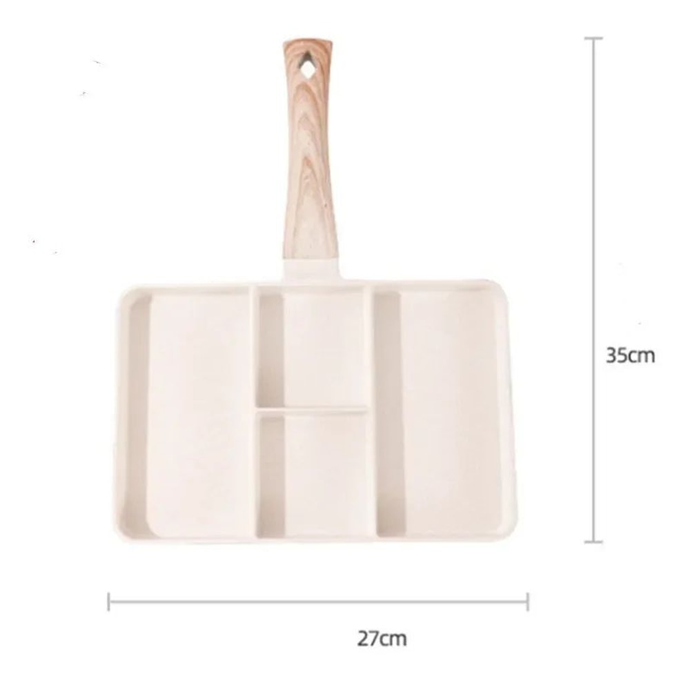 4Hole Nonstick Breakfast Frying Pan For Eggs Steak Omelets 7