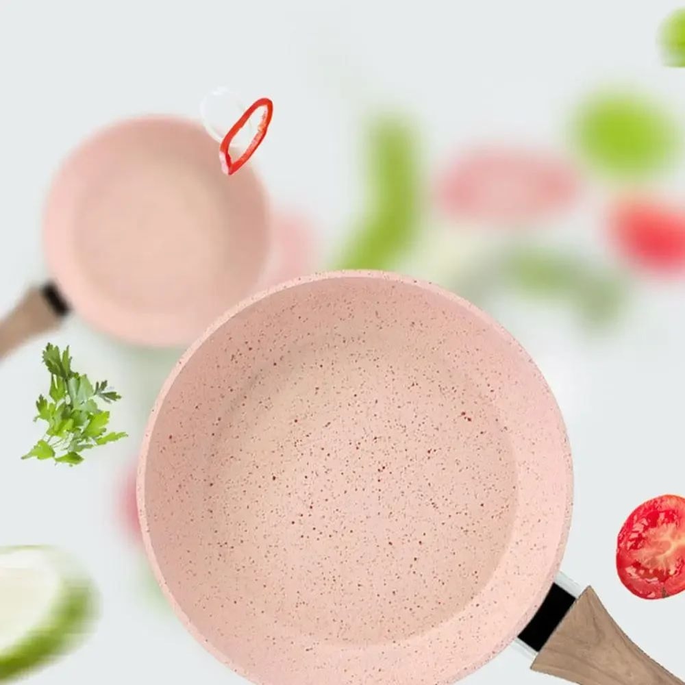 Healthy StoneCoated NonStick Egg Frying Pan 16cm Small Breakfast Pan 4