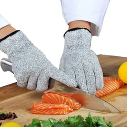 cutshield pro stainless steel cut resistant gloves for kitchen & butcher safety