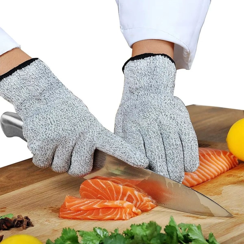 CutShield Pro Stainless Steel Cut Resistant Gloves For Kitchen Butcher Safety 0