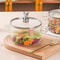 ClearView HeatResistant Glass Saucepan With Lid Dual Handles 1