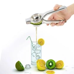 heavy-duty stainless steel lemon squeezer & manual citrus juicer