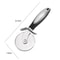 Stainless Steel Pizza Cutter Wheel HeavyDuty Dough Pastry Slicer 7