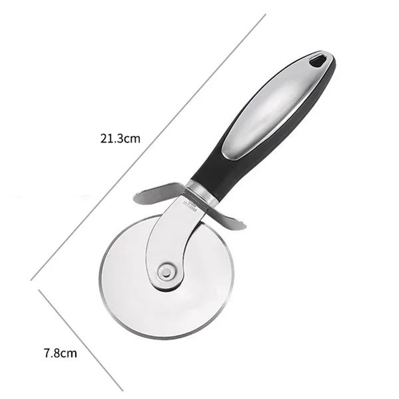 Stainless Steel Pizza Cutter Wheel HeavyDuty Dough Pastry Slicer 7