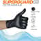 HeavyDuty Black Nitrile Gloves 8Mil Diamond Grip Disposable Work Gloves 0